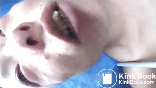 Japanese girl paid to eat her shit