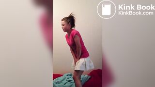 Hot young girl pantypoop