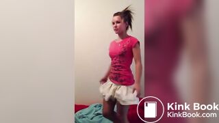 Hot young girl pantypoop