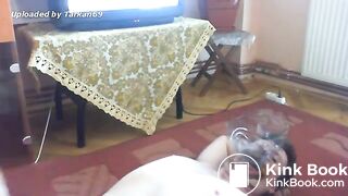 Scat wife feeding lucky slave hubby