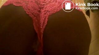 Ebony girl shits her panty