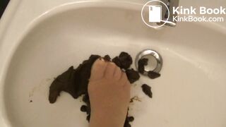 Girl shits monster shit