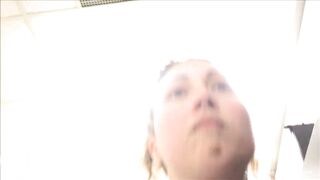 Eating shit in public bathroom