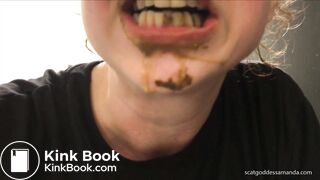 Eating shit in public bathroom