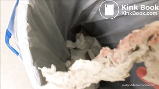 Eating shit in public bathroom