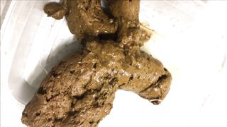 Eating shit in public bathroom