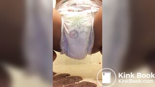 Black Girl Poops in Diaper 3