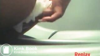 sexy ebony toilet cam pooping
