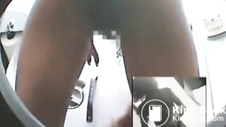 sexy ebony toilet cam pooping