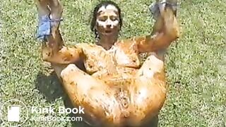 Bound Girl is shit on by guys