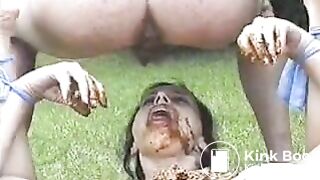 Bound Girl is shit on by guys