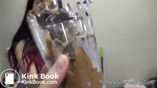 Sara plastic cup poop