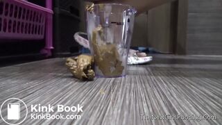 Sara plastic cup poop