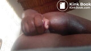 Black girl fucking her ass with a perfume botyle