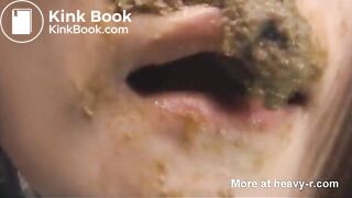 Extreme scat BDSM t0rture feeding - video 2