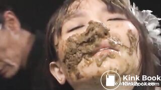Extreme scat BDSM t0rture feeding - video 2