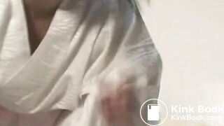 Gorgeous young and old women into a lesbian scat play - part 1