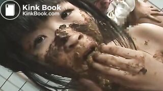 Today's Japanese lesbian scat play - part 4