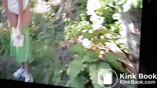 Ex GF taking another dump in the woods