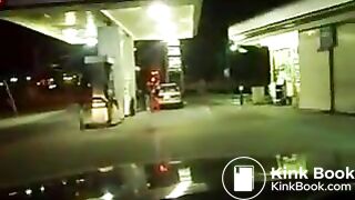 ... Marie Shitting at a gas station