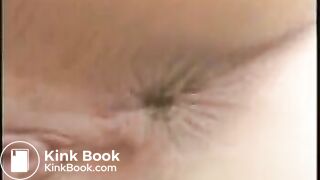 Nice short haired brunette shitting in the woods