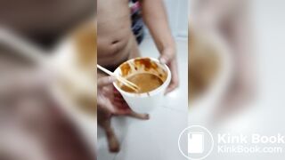 Chinese slave in toilet