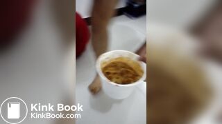 Chinese slave in toilet