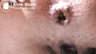 Granny pissing and pooping