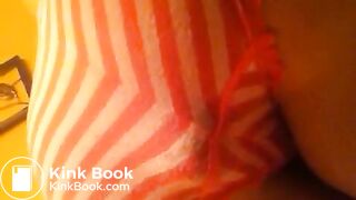 Cute amateur girl pooping in her pants