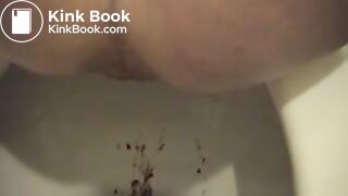Ex girlfriend taking a big poop
