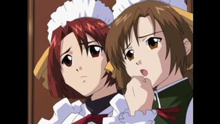 Green haired maid gets enema![Scat Hentai]