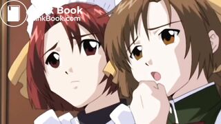 Green haired maid gets enema![Scat Hentai]