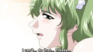 Green haired maid gets enema![Scat Hentai]