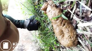 German Couldn't Make it Home and Shits Outside