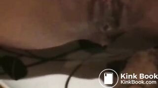 Licking shit with ice cream