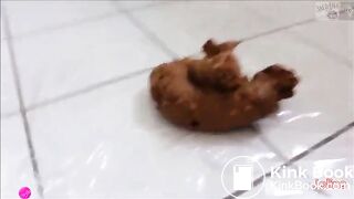 Brunette Amateur Slim Girl Dumping