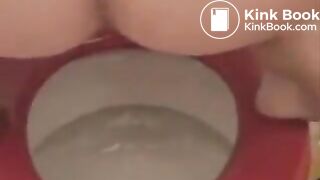 hot blonde pooping - video 2