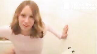 hot blonde pooping - video 2