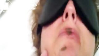 Wife swallowing shit for her husband