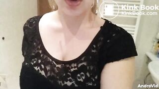 Attractive woman masturbates with Roman t0rture device then gets all shitty