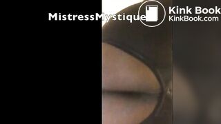 Black Goddess Toilet POV