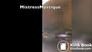 Black Goddess Toilet POV