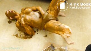 Using shit to make herself cum.