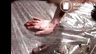 Punk girl gets fucked in face with scat