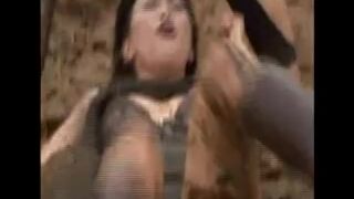 Lesbian wrestle in manure