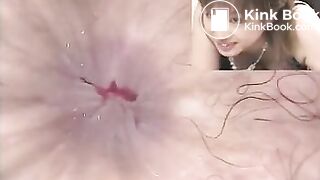 Mini camera in a girl's nasty asshole