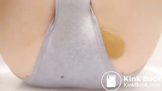 Soppy girl pantypoop 1eakage