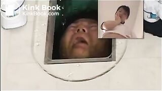 Japanese student shitting in toilet slave 2