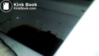 Asian Girl Diarrhea on the Toilet