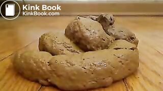 some doo doo on the floor maybe livingroom or kitchen dont know